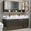 Light extravagance Double basin Bathroom cabinet combination modern Simplicity bathroom to ground TOILET Wash station Wash your hands Washbasin