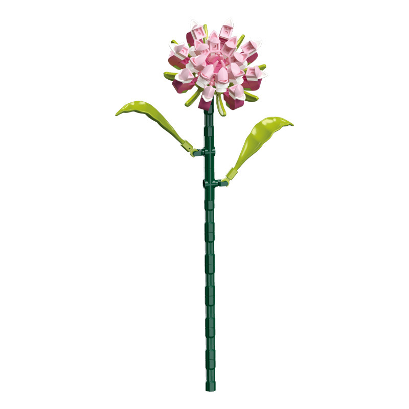钻马积木花永生花束抱抱桶仿真花小颗粒积木DIY玩具七夕女生礼物|undefined