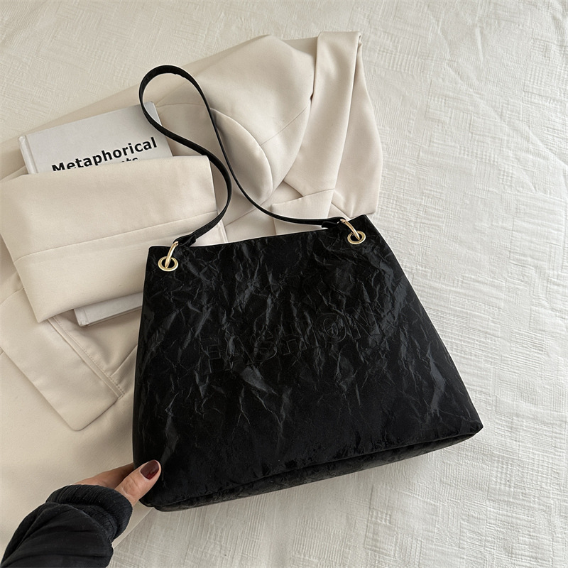 Bolsa plegable de gran capacidad para mujeres 2024 nuevo bolso de verano popular bolsa de viaje de hombro