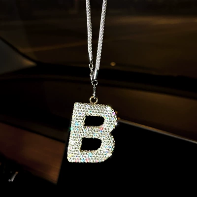 Interior Decoration, Car hanging - pendant-diamond-letter-b