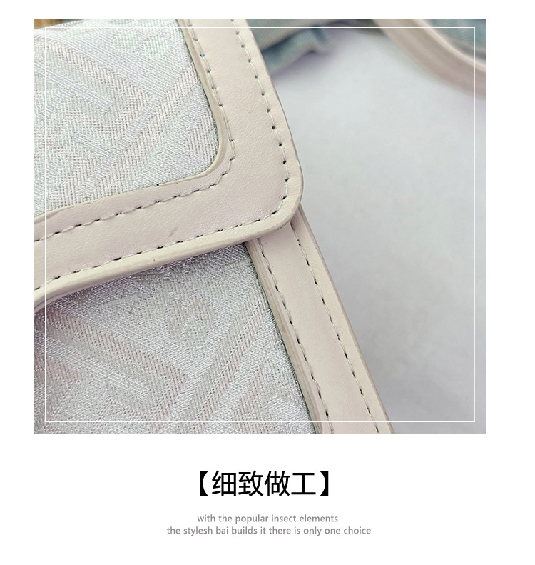Korean style fresh 2025 Spring/Summer trendy and fashionable crossbody handbag for women, single-shoulder light luxury chanel-style bag undefined