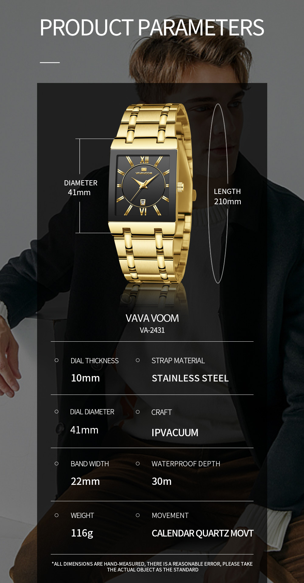 145g Weight Tempered Glass Mirror Material Stainless Steel Strap Material Watch Classification Number Display Type Double Side Snaps Buckle Style Square Dial Shape Daily Occasion Quartz Movement Geometric Pattern Men's Gender Business Style Business Geometric Double Side Snaps Quartz Men's Watches 2