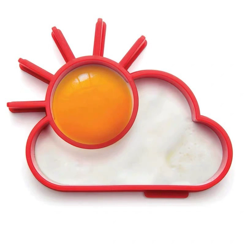 Export Creative Silicone Egg Mold Frying Pan Breakfast Sun Cloud Egg Fryer Egg Mold