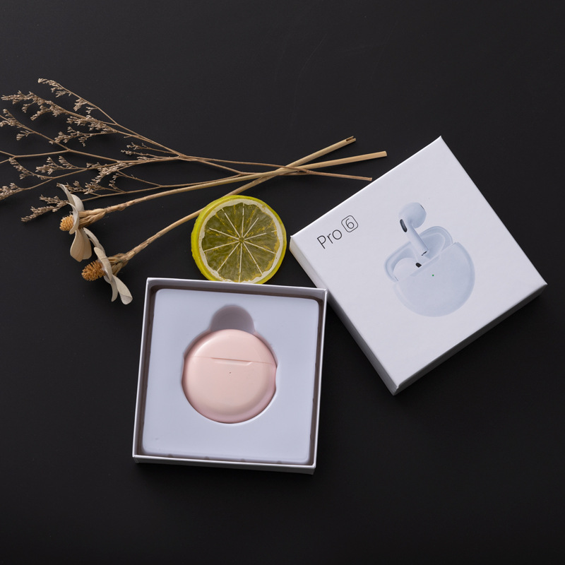 Nuevos auriculares Bluetooth Pro6 auriculares estéreo inalámbricos TWS en el oído macaron J6 auriculares Bluetooth de seis generaciones