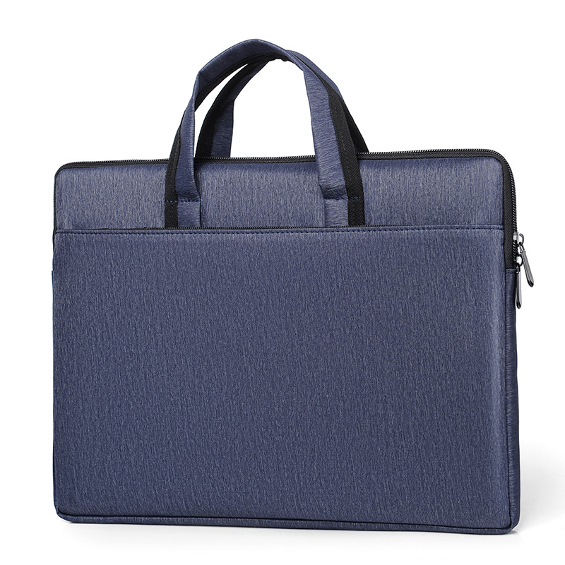 Simple de los hombres de tela Oxford 14 pulgadas de gran capacidad de almacenamiento de oficina BOLSA DE INFORMACIÓN bolsa de ordenador portátil maletín Conferencia