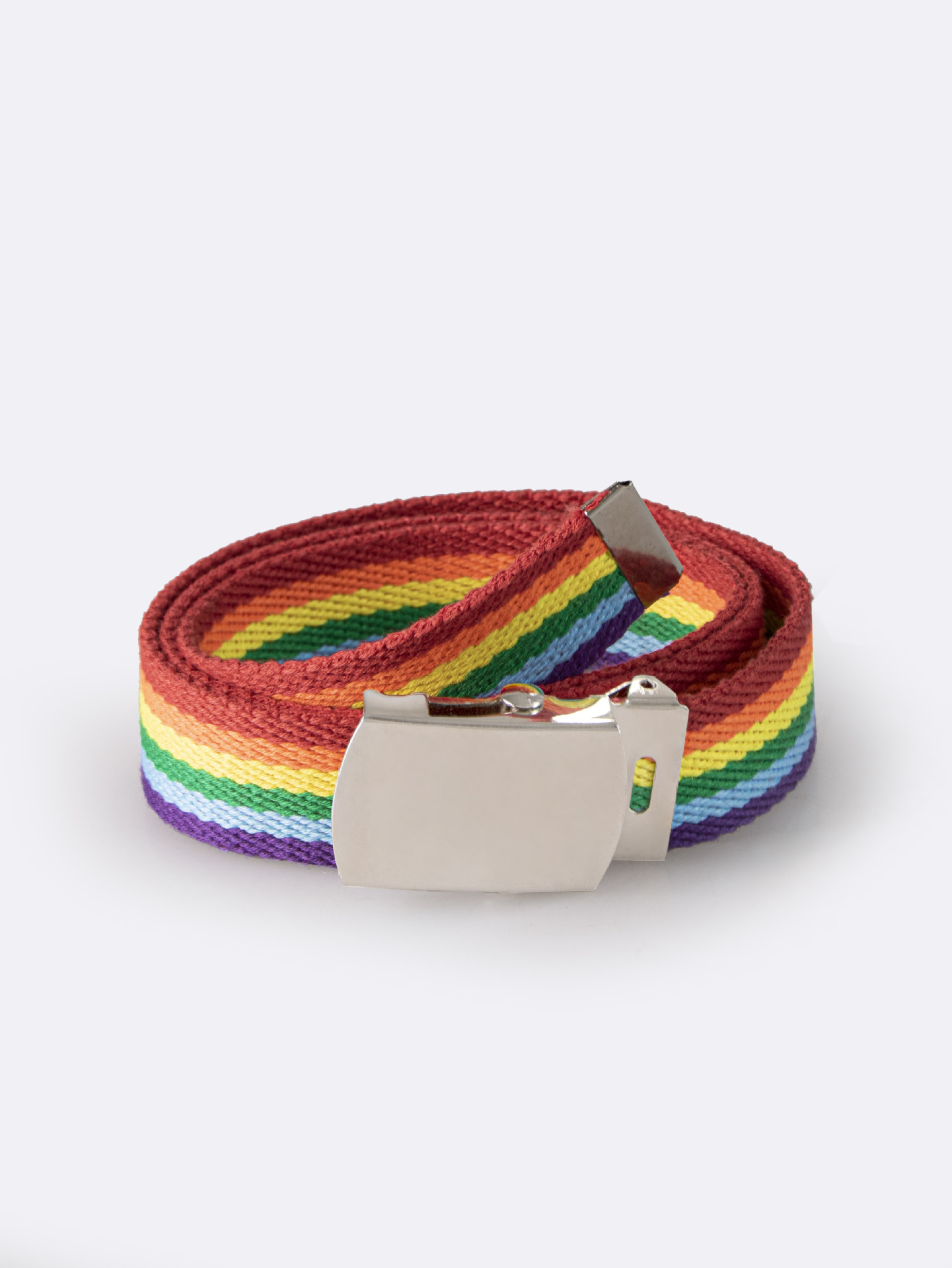 IG Style Rainbow Ribbon Iron Women's Woven Belts display picture 7