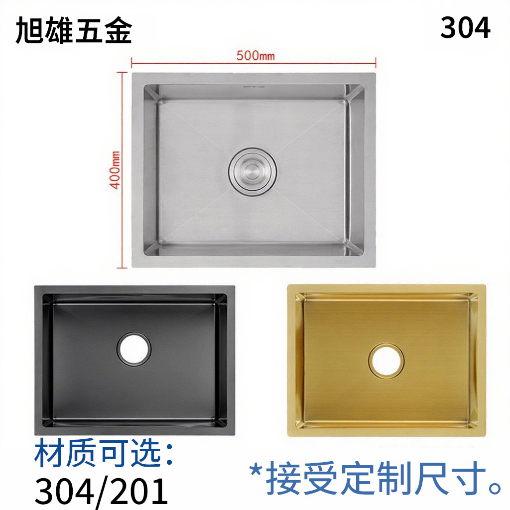 Cocina de acero inoxidable lavabo de acero inoxidable lavabo de doble ranura de una sola ranura lavabo integral espesado lavabo manual lavabo de platos