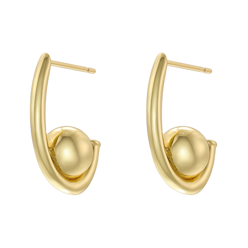 Ear Studs Classification 1 Pair Cute Animal Heart Shape Inlay Copper Artificial Pearls Zircon Ear Studs