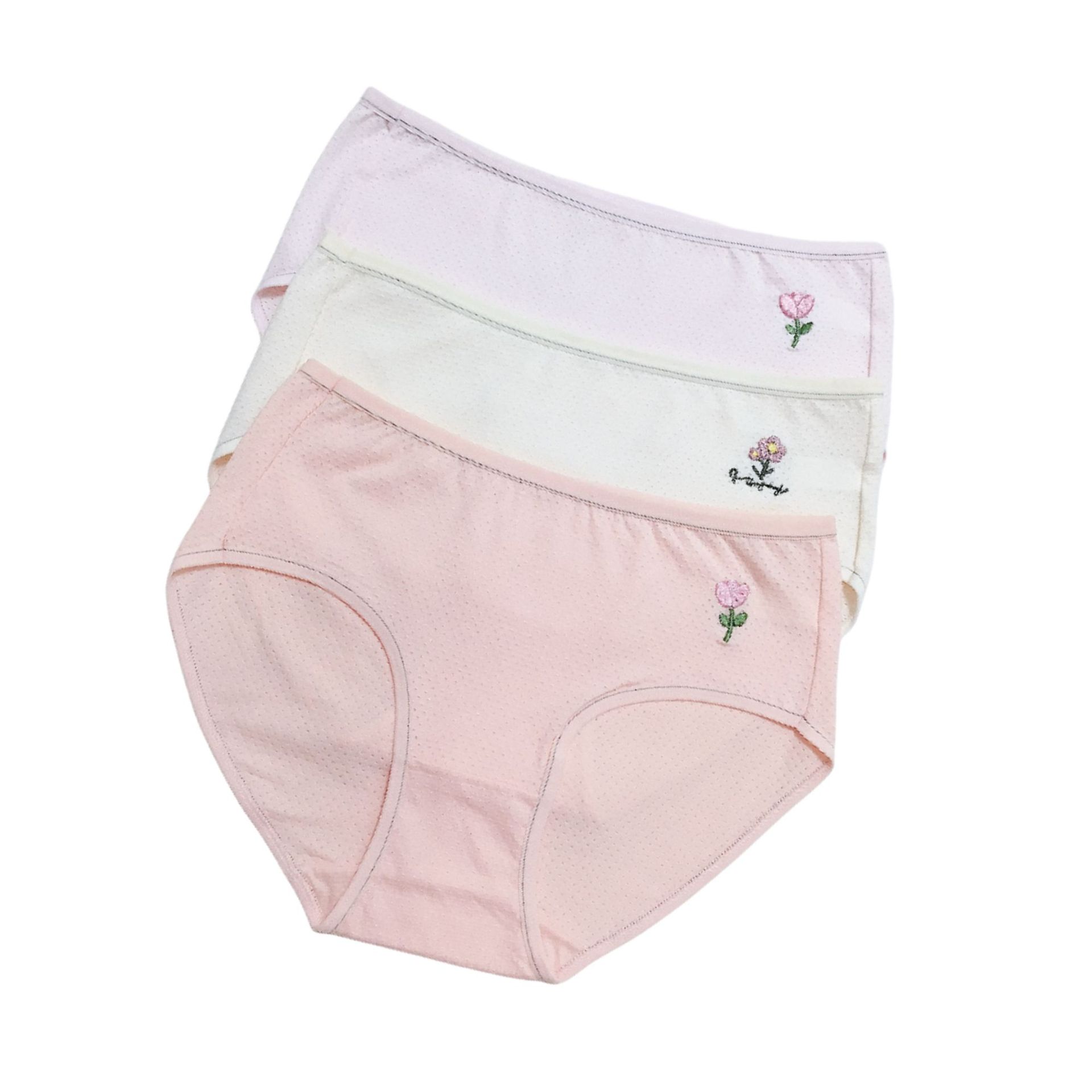 Linda caricatura, leche japonesa, linda chica, ropa interior, algodón, transpirable, cintura media, cadera, calzoncillos para estudiantes al por mayor