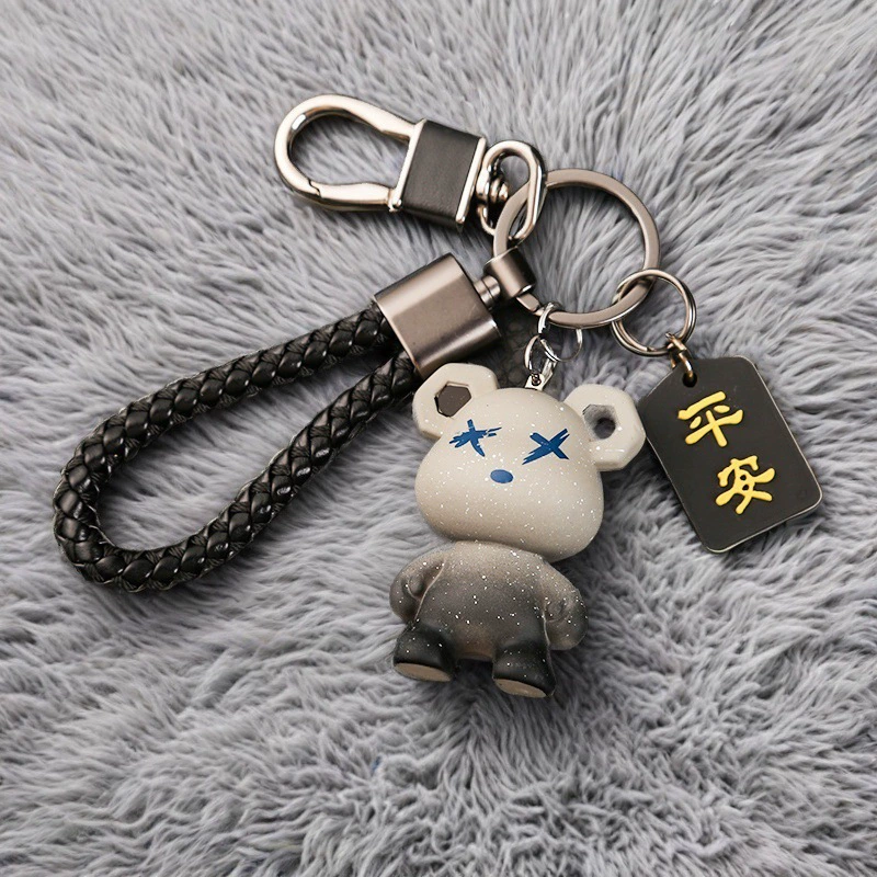 ▪ Новые прочные мужские и женские брелки для пар, милые брелки для ключей от автомобиля со звездным небом, подвесные ключи