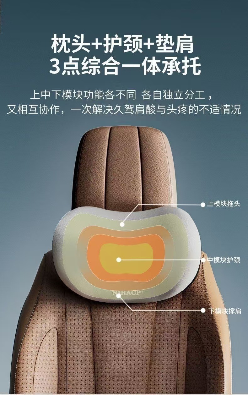 Wholesale Car Neck Pillow, Car Memory Foam Headrest Cushion, Four-Season Office Seat Lumbar Support Cushion Pillow