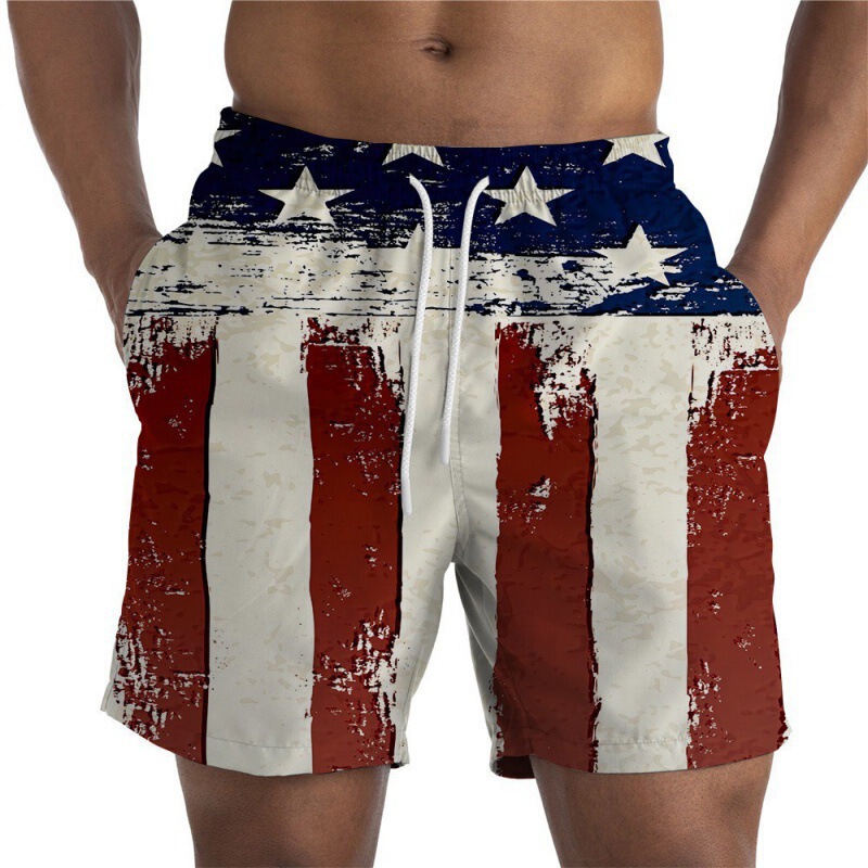 Cross-Border European Size Hawaiian Beach Shorts Hot Sale New Beach Shorts Digital Printing 3D Fashion Trend Wholesale Price