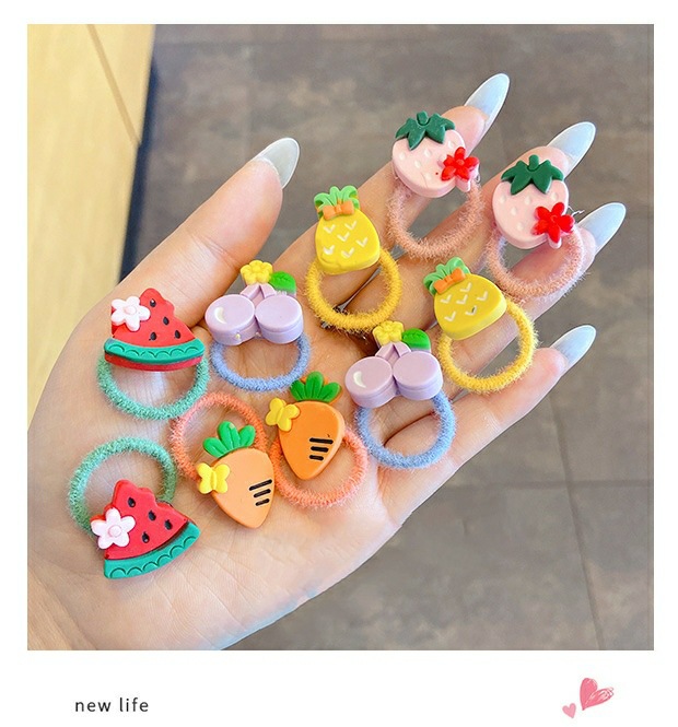Plush Thumb Circle Cartoon Elastic Band