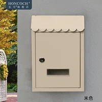 Настенный почтовый ящик в европейском стиле, наружный запираемый почтовый ящик, маленький почтовый ящик для генерального директора, непромокаемый почтовый ящик