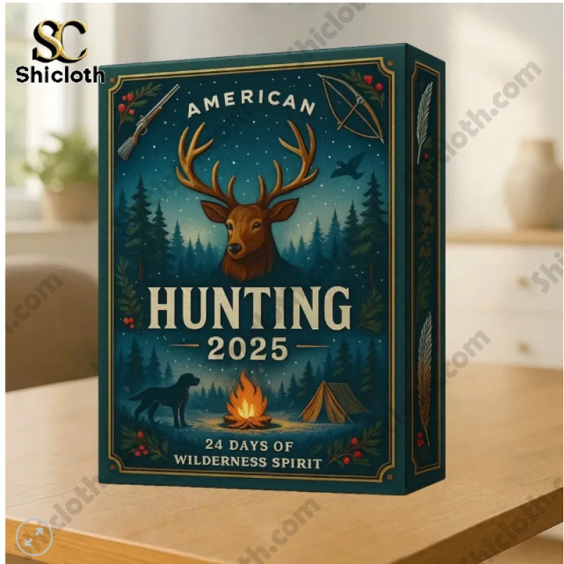 独立站新品2025年美国狩猎降临节日历盲盒圣诞树装饰亚克力挂件|undefined