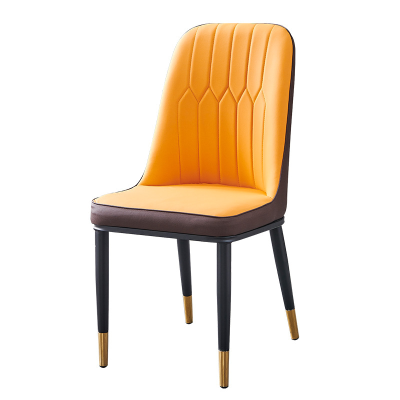 Silla de Comedor de Venta Directa del Fabricante de Hebei, Silla de Restaurante de Hotel con Respaldo, Silla de Hierro Forjado de Ocio, Estilo Italiano de Lujo Ligero
