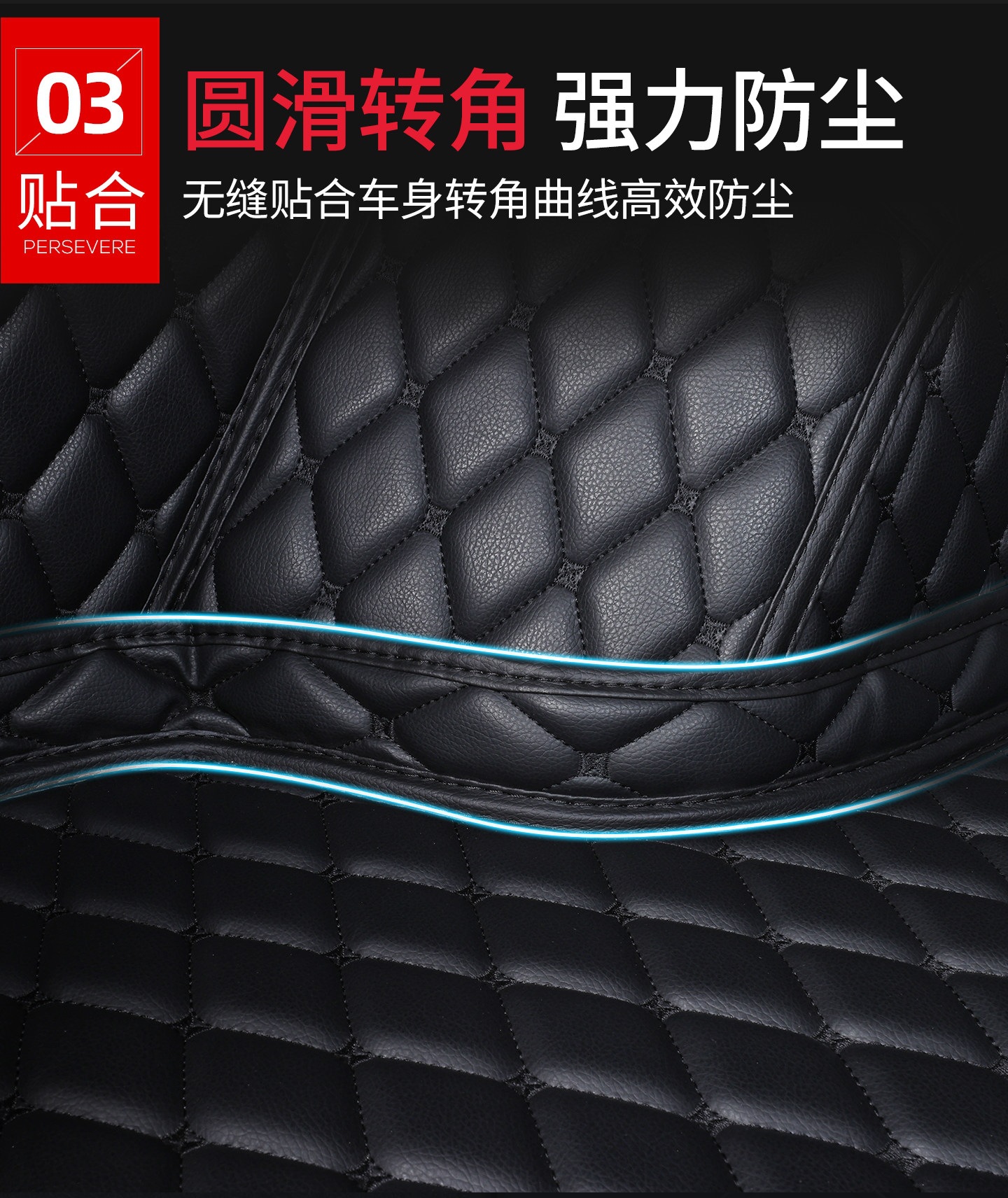 Volkswagen Tiguan trunk mat, specialized car interior accessory, Tiguan L modification product, waterproof full-coverage trunk mat