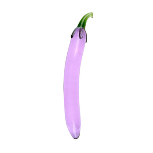 Glass cucumber for women, simulated crystal fruit, glass dildo for women, masturbation, insertion dildo, foreign trade, seven colors