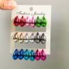 Advanced fashionable glossy earrings, Amazon, high-quality style, simple and elegant design