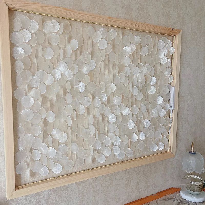 Imported Trendy Instagram Mother-Of-Pearl Shell Lampshade Door Curtain 5cm DIY Round Ornament Imported Trendy Instagram Mother-Of-Pearl Shell Lampshade Door Curtain 5cm DIY Round Ornament