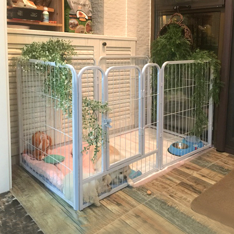 Dog Cage Indoor Household Dog Fence Fence Free Combination Pet Fence Extra Large Free Space Golden Retriever Dog Cage