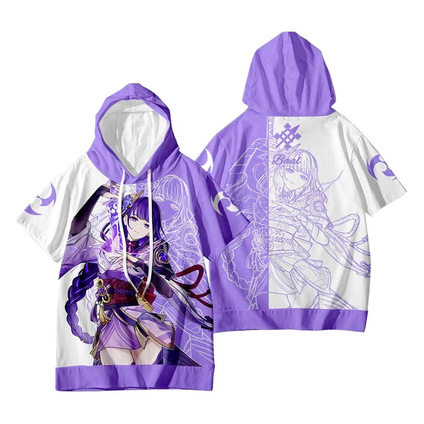 Трансграничная аниме игра оригинальная божество Genshin Impact новинка модный костюм косплей футболка с короткими рукавами