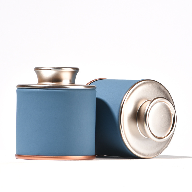 Portátil pequeña olla de té tarro de té caja de embalaje Té Negro Té Verde Oro Junmei túnica roja tarro vacío Universal Tarro de papel de tamaño pequeño