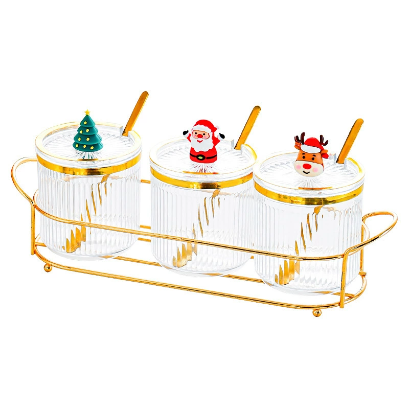 Seasoning box desktop home kitchen high-end new Santa seasoning bottle jar storage rack seasoning storage box