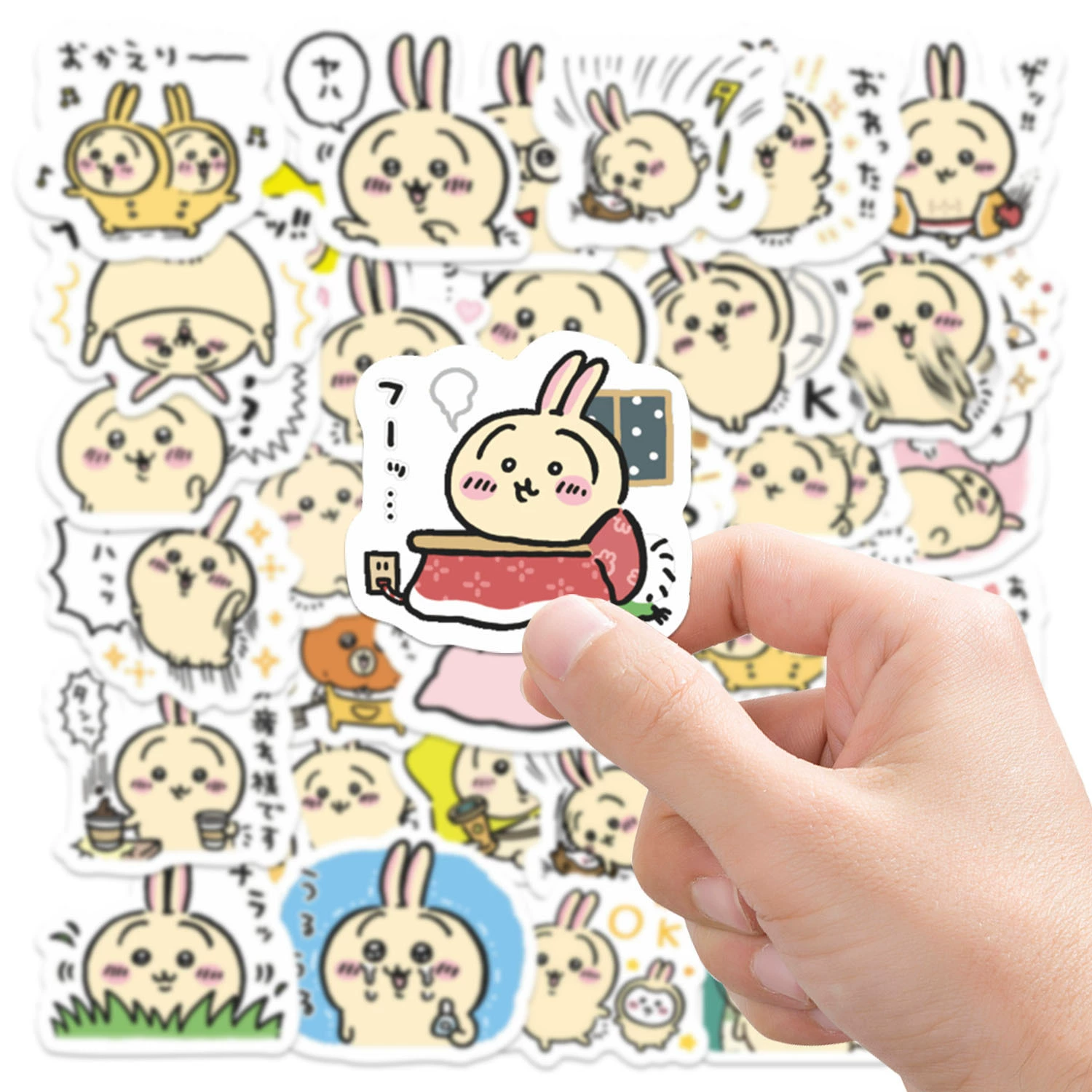 Sticker (cartoon) Cute Character Set for Suitcase & Laptop, 10×8 cm, lightweight