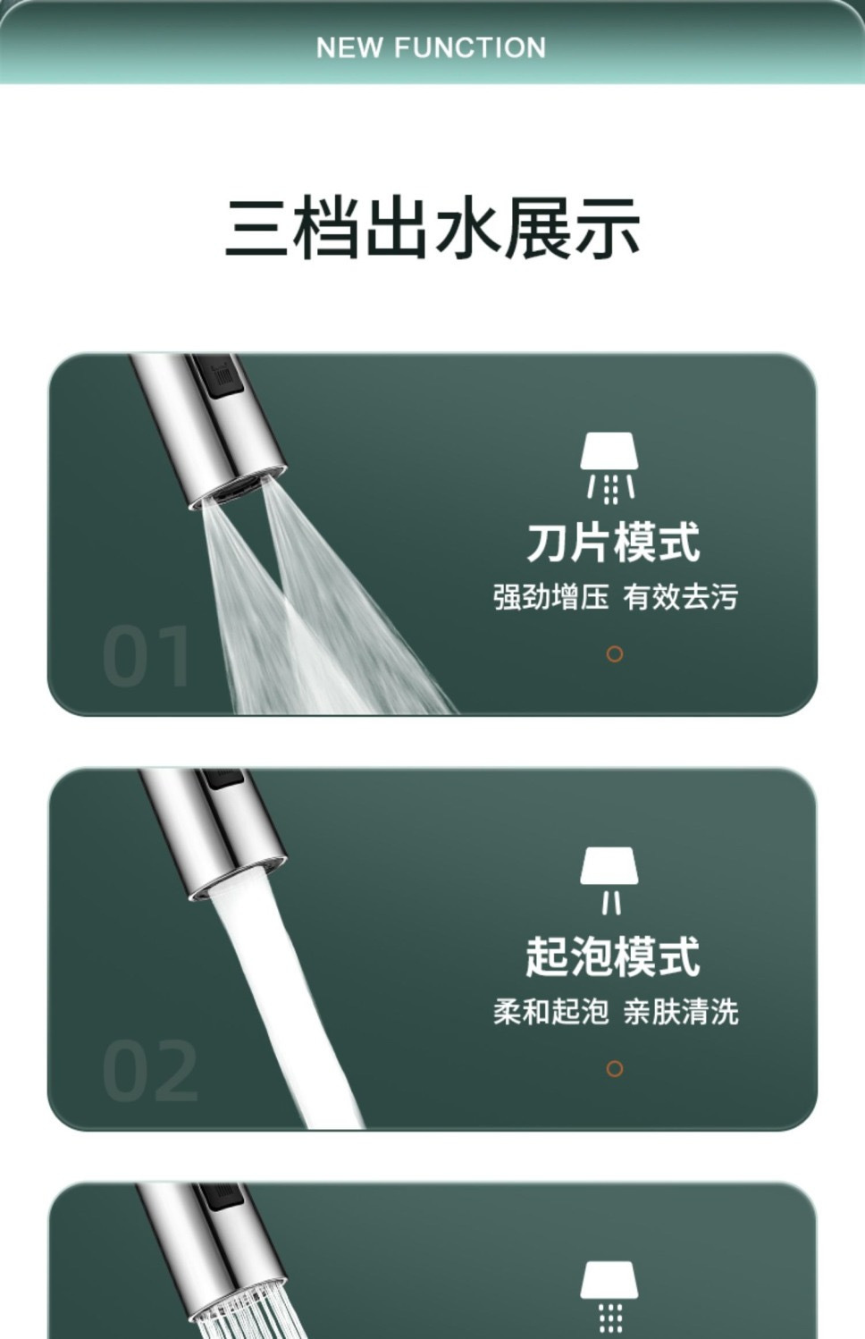 Kitchen faucet extender, anti-splash water wonder, rotatable universal joint, all-purpose foaming device, water outlet undefined
