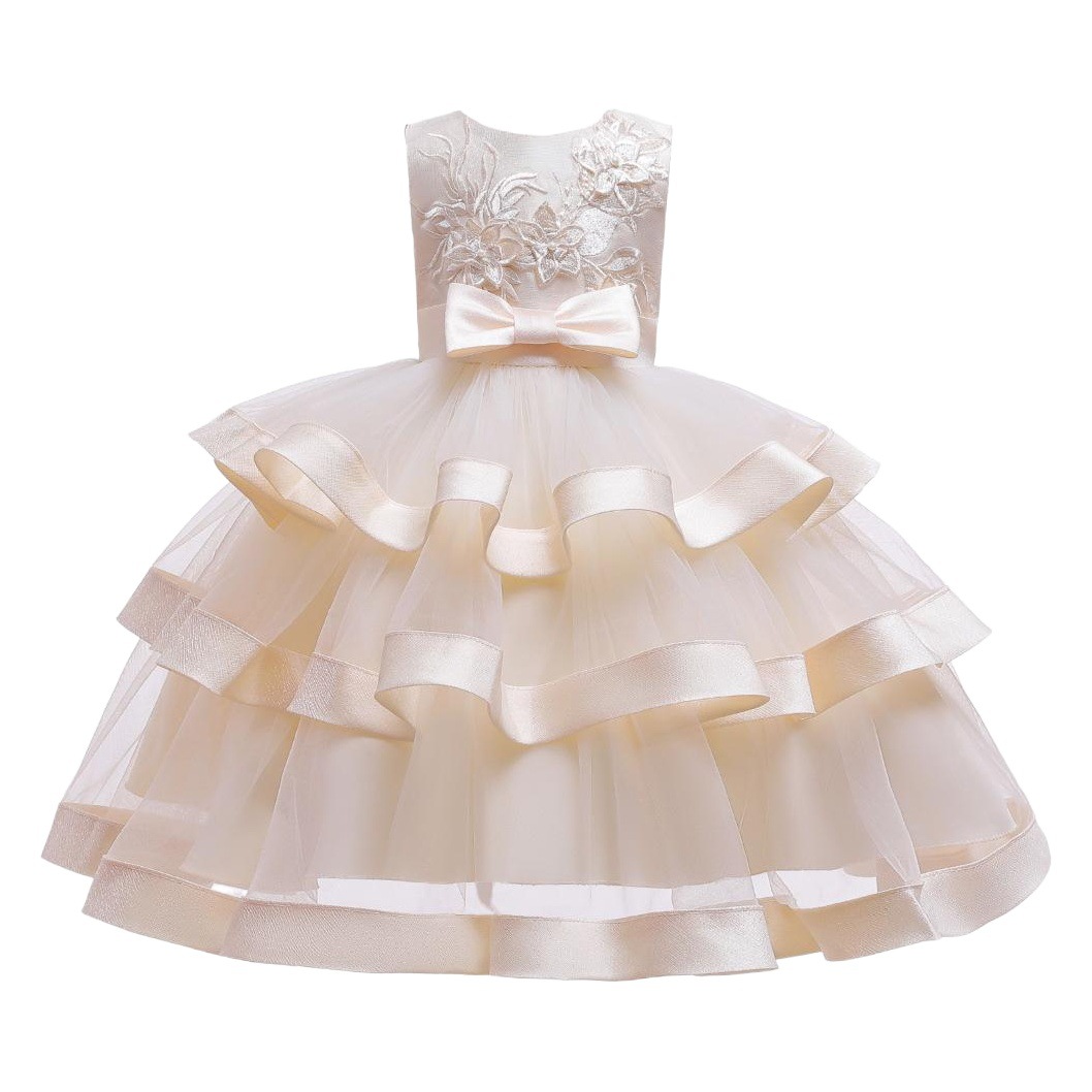 AliExpress vestido de princesa de niña caliente vestido de niña de flores para niños pequeños y medianos falda de malla pettiskirt de pastel de niña europea y americana