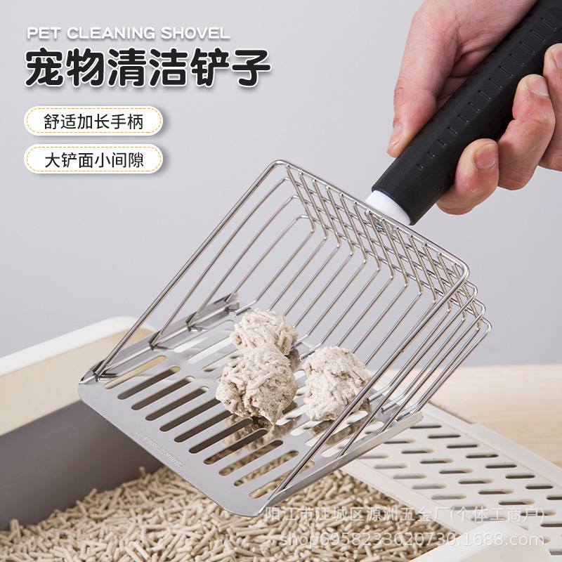 猫砂铲拆装手柄304不锈钢豆腐砂猫砂铲芦丁鸡铲子沙滩铲子拾便器|undefined