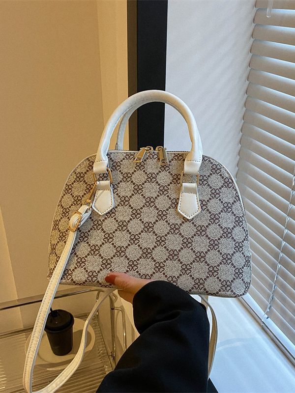 Fashion Retro Style Bag Women's Casual 2023 Popular Textured Shell Bag Popular Simple Casual Handbag for Women