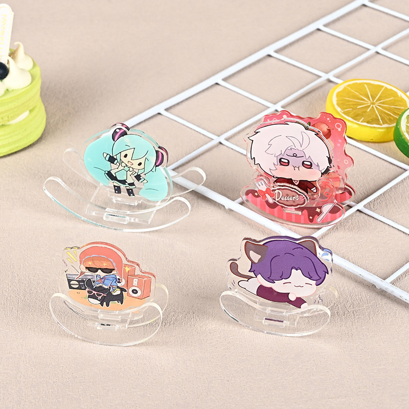 Acrylic cartoon anime celebrity standee摇摇乐 desktop ornament DIY custom anime peripheral factory wholesale