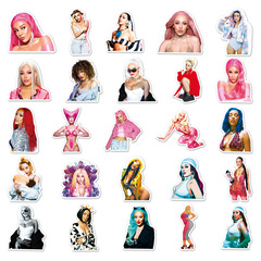 50 Doja Cat Graffiti-Style Personalized Cross-Border Celebrity Gukka DIY Phone Case & Luggage Stickers — Waterproof