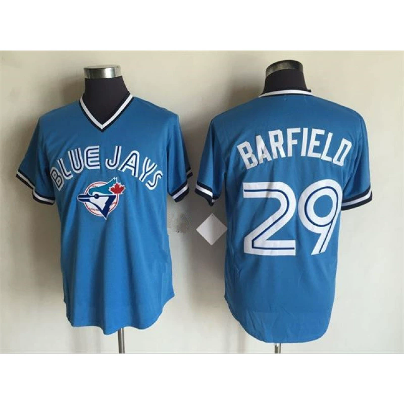 Ретро база бейсбол Торонто Блу Джейс Теко Блу Джейс Джерси Вышивка бейсбольная