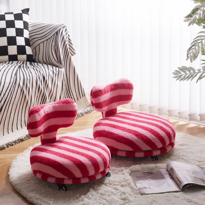 旋轉坐墩矮凳榻榻米客廳懶人沙發椅網紅多巴胺陽台單人換鞋坐凳