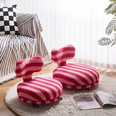 旋轉坐墩矮凳榻榻米客廳懶人沙發椅網紅多巴胺陽台單人換鞋坐凳