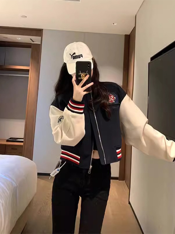 炸街减龄棒球服女2025年秋季新款小香风短款外套百搭小个子上衣潮|undefined