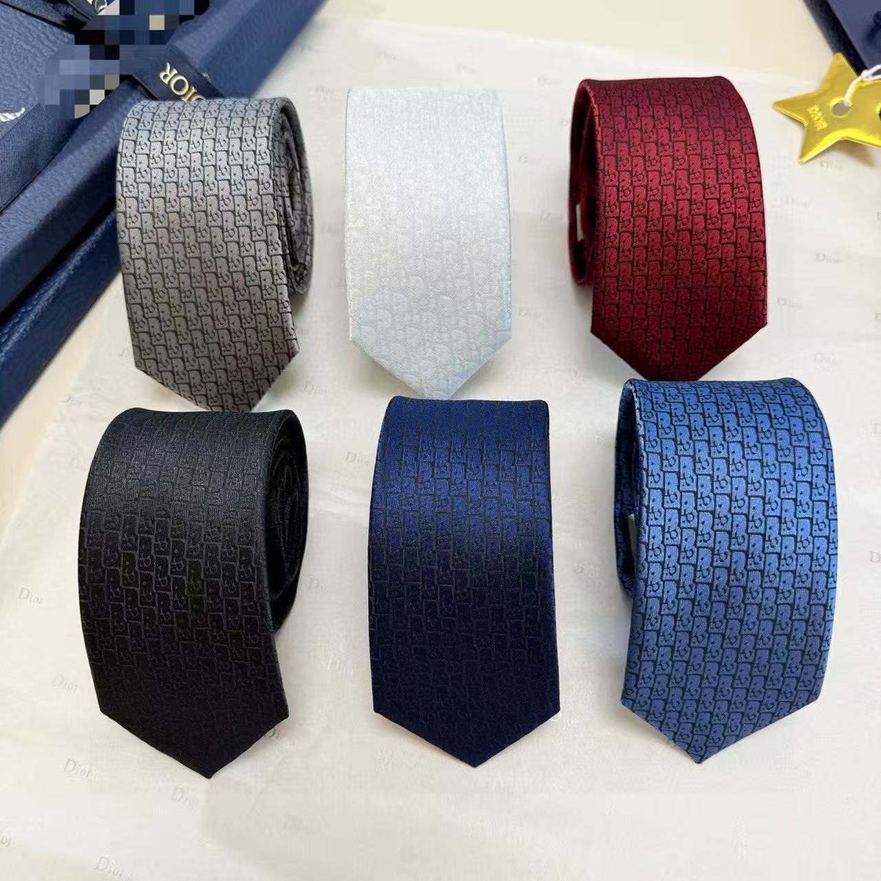 European and American Big-Name Silk Ties, Men's Business Ties, Wedding Gifts, Work, Preppy Style High-End Ties