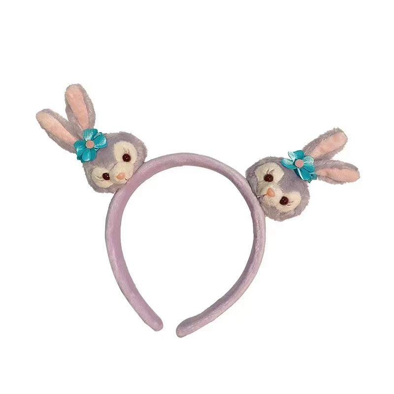 Flashing Headband Yimin, Flower-Shape Light Socket, Korean Style Plush, Blue Accent