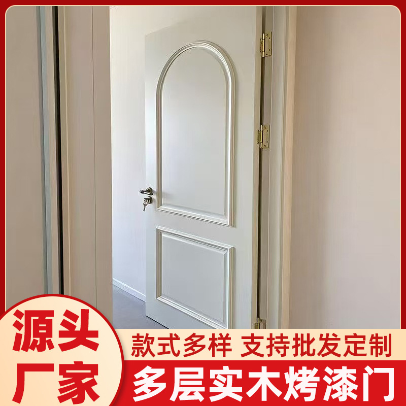 卧室门套装门 酒店木门生态门平开门 普通平板免漆木门河北厂家