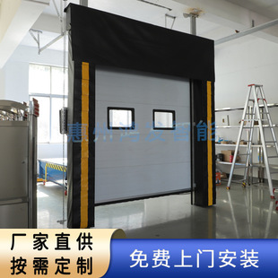 工业提升门铝合金电动卷闸门别墅透视车库自动升降门彩钢板滑升门-阿里巴巴