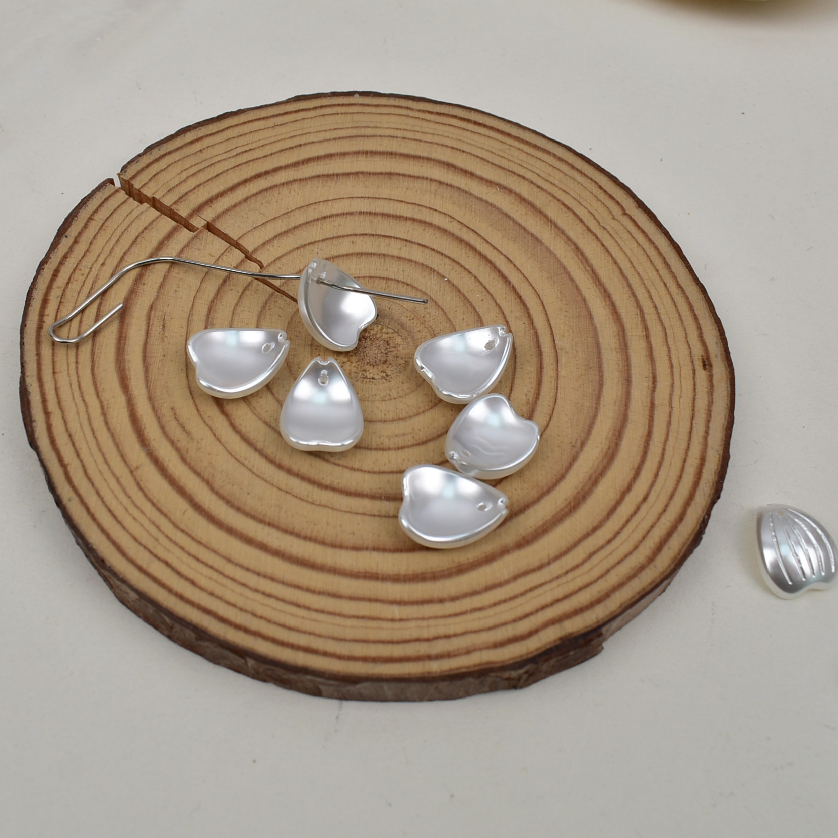 Glass Chinese hairpin drop-shaped pearl