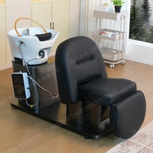 网红半躺式发廊洗头床理发店专用加深陶瓷盆美容美发店按摩冲水床