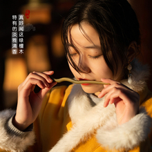 绿檀木玄学发簪新中式女木质木簪盘发感日常通勤发钗簪子zhan