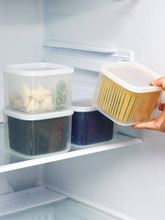 85JV葱花保鲜盒厨房小料水果专用沥水密封盒冰箱配料分格葱姜蒜收