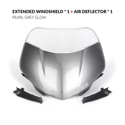 Motorcycle front windshield Street Triple 765Rs - pearl-gray