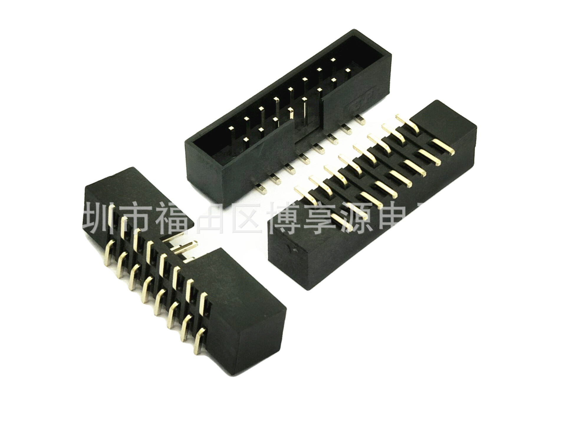 简牛插座 DC3-16P 2*8 简易牛角 2.0MM间距 16芯 SMT ISP镀金JTAG