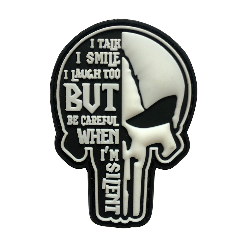하이케 야외 2023 새로운 나는 미소 재미있는 용어 벨크로 배지 전술 가방 스티커